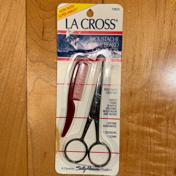 LA CROSS Moustache & Beard Groomers, Scissors & Comb - Picture 1 of 6
